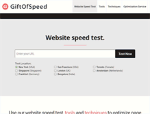 Tablet Screenshot of giftofspeed.com